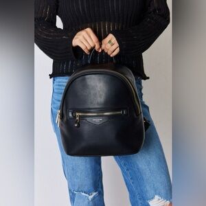 David Jones PU Leather Backpack